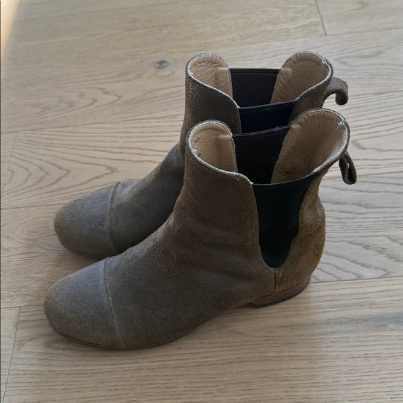 Poppy Barley women’s Militaire Brown leather Chelsea Boots size 8 - Picture 2 of 11